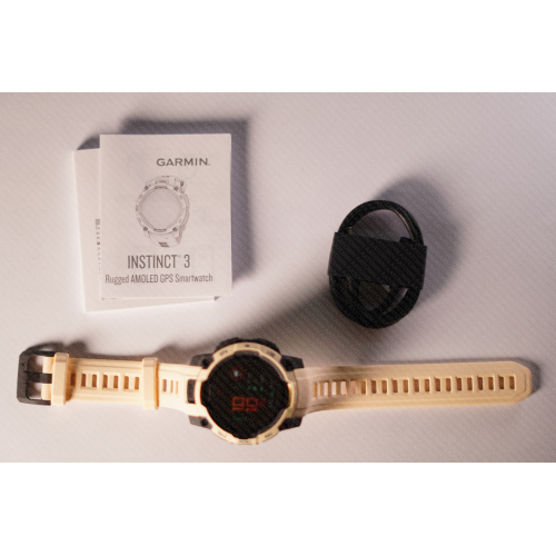 Garmin Instinct 3 – 45 mm AMOLED Citrine with Citrine Band 010-02936-02