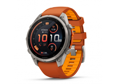 Garmin Fenix 9 AMOLED Pro inReach 47 mm Titanium, Autumn Orange / Spark Orange Silicone 010-04336-00