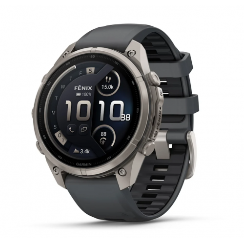 Garmin Fenix 9 AMOLED Pro inReach 47 mm Titanium, Graphite / Black Silicone 010-04336-20