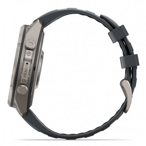 Garmin Fenix 9 Pro 47mm AMOLED Titanium with Graphite/Black Silicone Band 010-04336-25