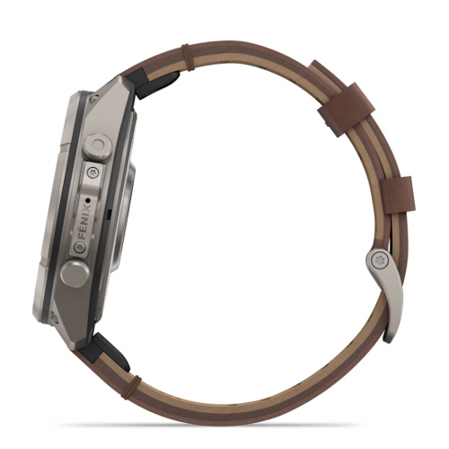 Garmin Fenix 9 Pro inReach 47 mm AMOLED  Titanium Walnut Leather 010-04336-40