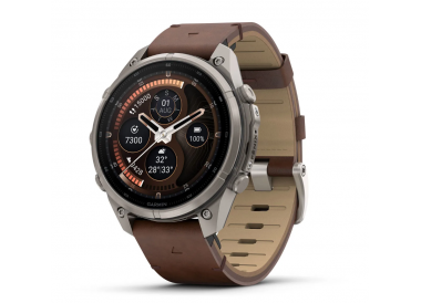 Garmin Fenix 9 AMOLED Pro inReach 47 mm Titanium Walnut Leather 010-04336-40