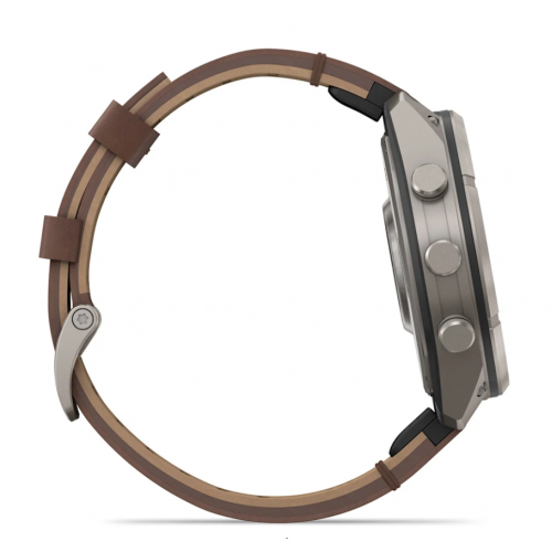 Garmin Fenix 9 Pro inReach 47 mm AMOLED  Titanium Walnut Leather 010-04336-40