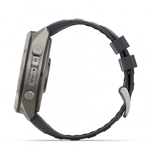 Garmin Fenix 9 Pro inReach 51 мм AMOLED Titanium, Graphite / Black Silicone 010-04337-20