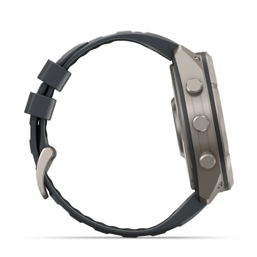 Garmin Fenix 9 Pro inReach 51 мм AMOLED Titanium, Graphite / Black Silicone 010-04337-20