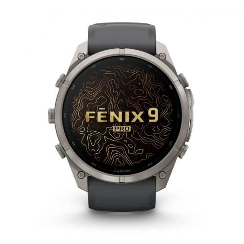 Garmin Fenix 9 AMOLED Pro 51 mm Titanium Graphite / Black Silicone 010-04337-25