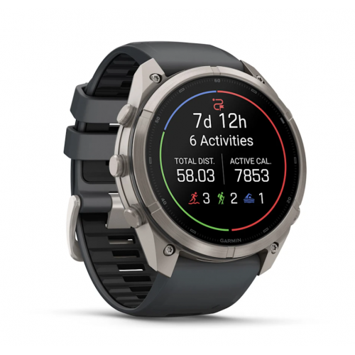 Garmin Fenix 9 AMOLED Pro 51 mm Titanium Graphite / Black Silicone 010-04337-25