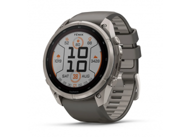 Garmin Fenix 9 Pro 51 mm Solar Titanium Pebble Gray / Silver Gray Silicone 010-04339-05