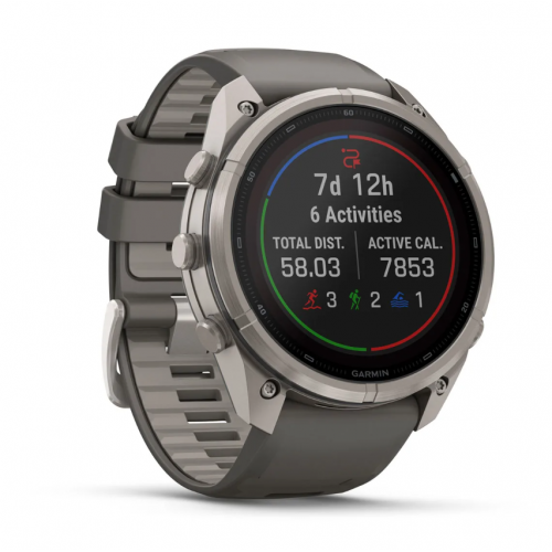 Garmin Fenix 9 Pro 51 mm Solar Titanium Pebble Gray / Silver Gray Silicone 010-04339-05