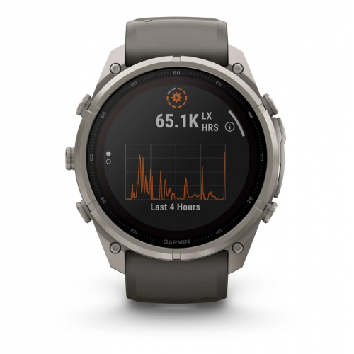 Garmin Fenix 9 Pro 51 mm Solar Titanium Pebble Gray / Silver Gray Silicone 010-04339-05