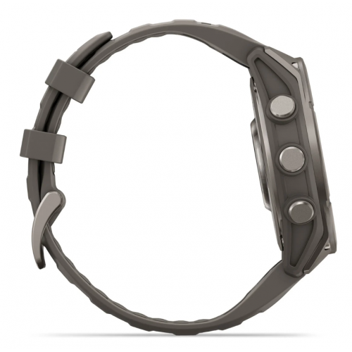 Garmin Fenix 9 47mm AMOLED Titanium with Pebble Gray Silicone Band 010-04762-00