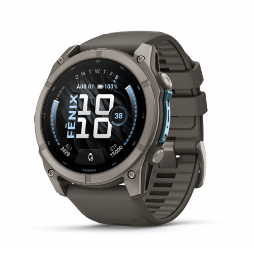 Garmin Fenix 9 51 mm AMOLED  Titanium, Pebble Gray Silicone 010-04763-00