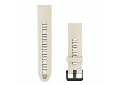 QuickFit 20 Watch Bands CREAM/FRENCH GRAY SILICONE 010-14506-04