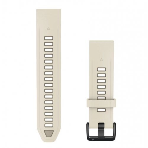 QuickFit 20 Watch Bands CREAM/FRENCH GRAY SILICONE 010-14506-04