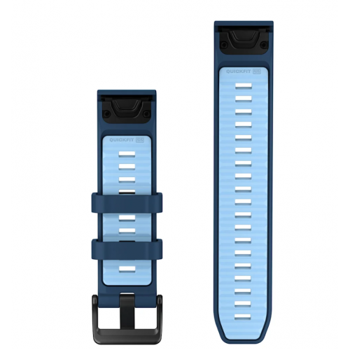QuickFit 22 Watch Bands TIDAL BLUE/ICE BLUE SILICONE 010-14507-00