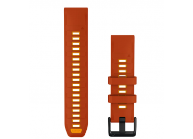 QuickFit 22 Watch Bands AUTUMN ORANGE/SPARK ORANGE SILICONE 010-14507-03
