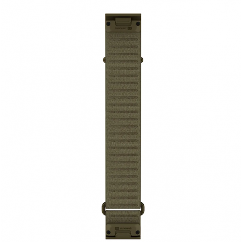 QuickFit 22 Watch Bands LONG, DRAB GREEN COMFORTFIT FABRIC 010-14507-16