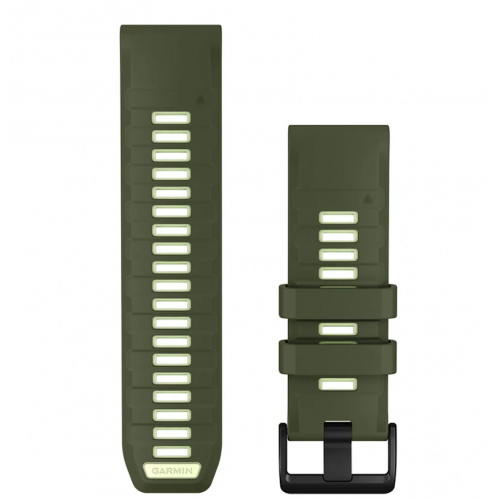 QuickFit 26 Watch Bands OLIVE DRAB/CITRON SILICONE 010-14508-01