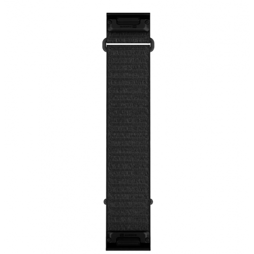 QuickFit 26 Watch Bands LONG, BLACK COMFORTFIT FABRIC 010-14508-14