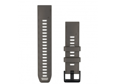 QuickFit 22 Watch Bands PEBBLE GRAY/SILVER GRAY SILICONE 010-14509-00