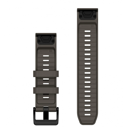 QuickFit 22 Watch Bands PEBBLE GRAY SILICONE 010-14559-00